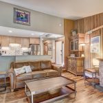 Open concept living and dining space